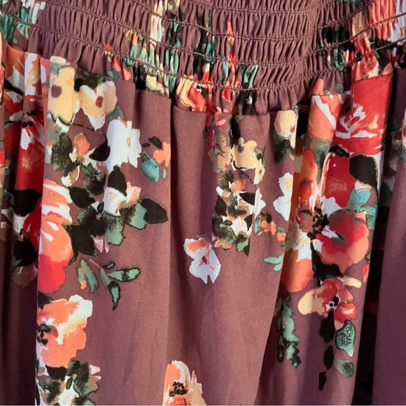 CENY Floral Print Smocked Mini Dress -NWOT - Picture 6 of 12